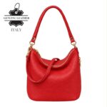 Bolso de Hombro de Mujer Piel Italiana con Cremalleras Laterales Decorativas - Imagen 7