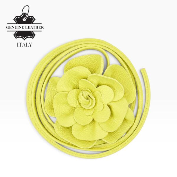 Cinturón Floral de Piel Artesanal con Gran Calidad, Talla Única y Original Diseño - Imagen 9
