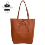 Bolso Shopper Universitario en Piel Italiana con 2 Asas y Bolsillo Interno para Mujer - Imagen 11