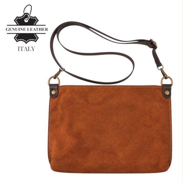 Bolso Bandolera de Mujer en Piel de Serraje Italiana para Universidad con Elegante Diseño - Imagen 12