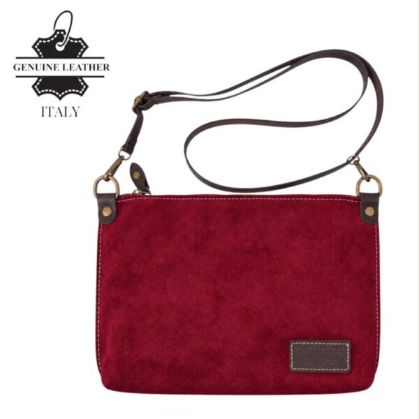 Bolso Bandolera de Mujer en Piel de Serraje Italiana para Universidad con Elegante Diseño - Imagen 7