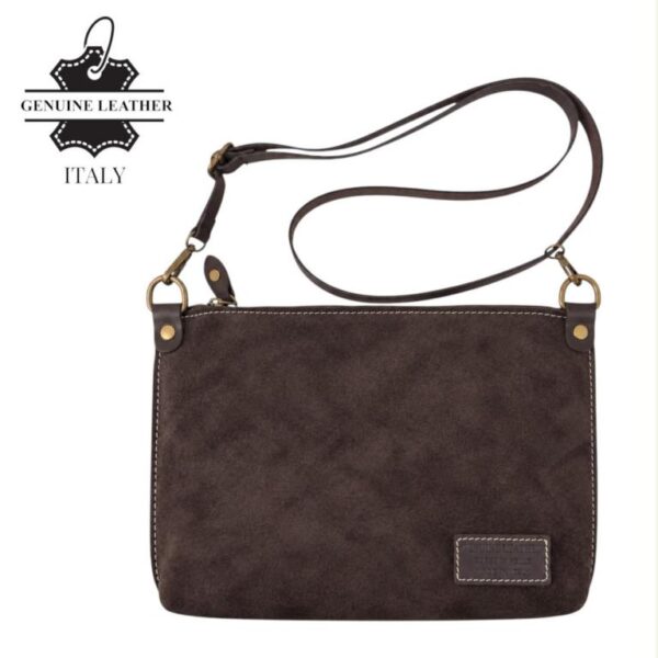 Bolso Bandolera de Mujer en Piel de Serraje Italiana para Universidad con Elegante Diseño - Imagen 8