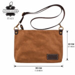 Bolso Bandolera de Mujer en Piel de Serraje Italiana para Universidad con Elegante Diseño - Imagen 11