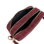Bolso Bandolera Serraje Italiano con Diseño Croco y 2 Cremalleras para Mujer - Imagen 15