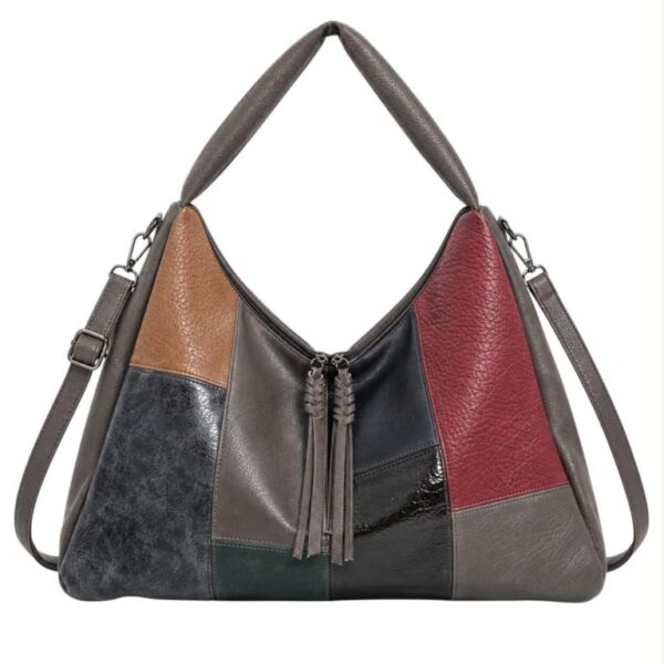 Bolso de Hombro Sintético tipo Hobo con Frontal Multicolor y Gran Capacidad para Mujer - Imagen 3