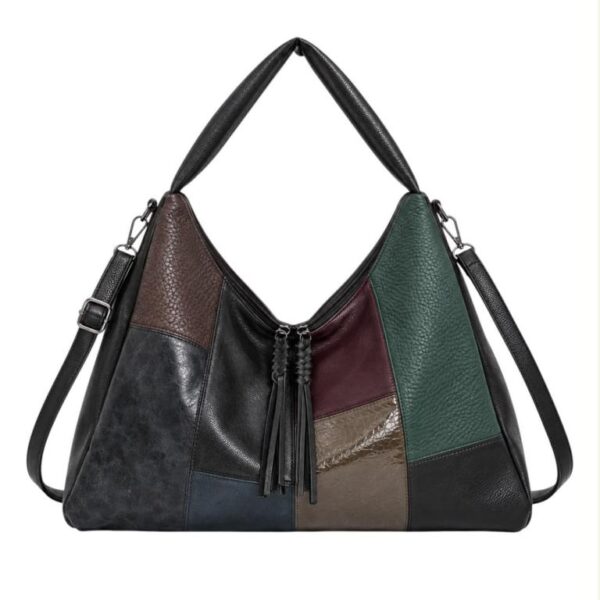 Bolso de Hombro Sintético tipo Hobo con Frontal Multicolor y Gran Capacidad para Mujer - Imagen 7