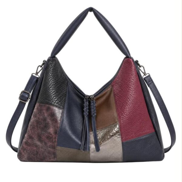 Bolso de Hombro Sintético tipo Hobo con Frontal Multicolor y Gran Capacidad para Mujer - Imagen 4