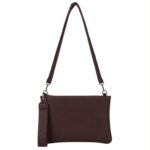 Bolso Bandolera Sintético con Asa Corta Gruesa y Bolsillo Trasero para Mujer - Imagen 7