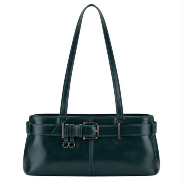 Bolso de Hombro Sintético con Frontal Decorativo tipo Cinturón y Asas Largas para Mujer - Imagen 2