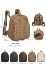 Mochila Sintética D. Cristina para Mujer con Gran Capacidad y 3 Bolsillos con Cremallera - Imagen 6