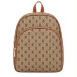 Mochila Sintética D. Cristina para Mujer con Gran Capacidad y 3 Bolsillos con Cremallera