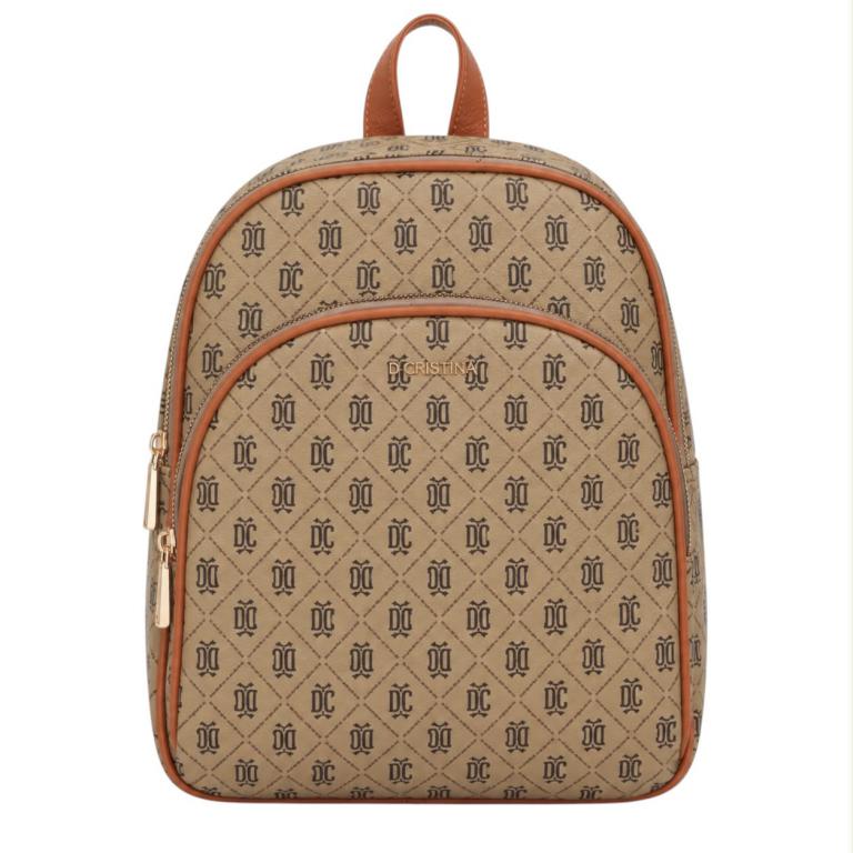 CG9940-564N-T Mochila Sintética D. Cristina para Mujer con Gran Capacidad y 3 Bolsillos con Cremallera - Imagen 1