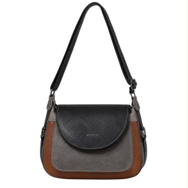 Bolso de Hombro Sintético Multicolor Maxfly con Solapa y Bolsillos Exteriores para Mujer - Imagen 8