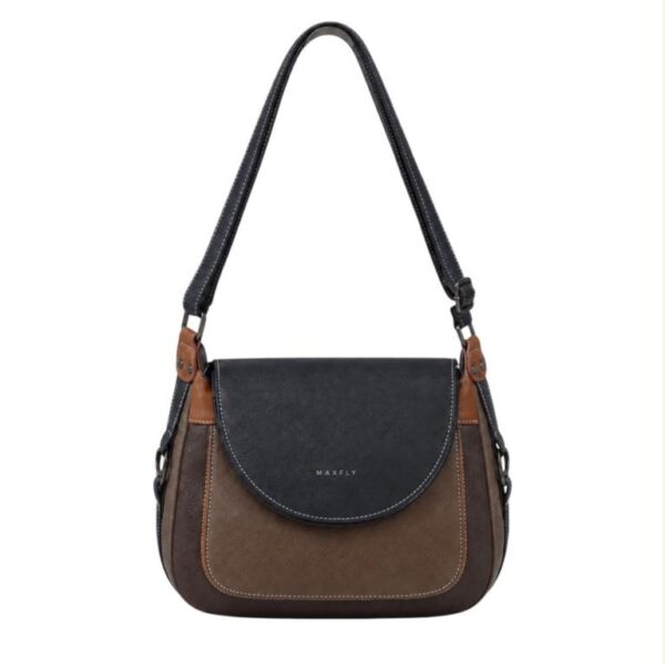 Bolso de Hombro Sintético Multicolor Maxfly con Solapa y Bolsillos Exteriores para Mujer - Imagen 7