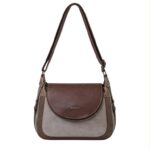 Bolso de Hombro Sintético Multicolor Maxfly con Solapa y Bolsillos Exteriores para Mujer
