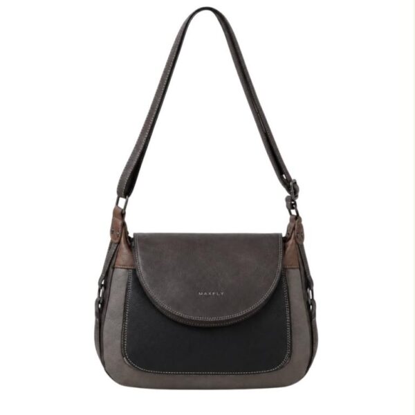 Bolso de Hombro Sintético Multicolor Maxfly con Solapa y Bolsillos Exteriores para Mujer - Imagen 6