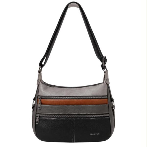 Bolso de Hombro Sintético Maxfly con Diseño Multicolor y 6 Cremalleras para Mujer - Imagen 5
