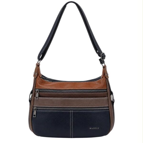 Bolso de Hombro Sintético Maxfly con Diseño Multicolor y 6 Cremalleras para Mujer - Imagen 6