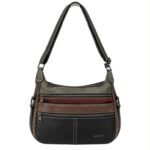 Bolso de Hombro Sintético Maxfly con Diseño Multicolor y 6 Cremalleras para Mujer - Imagen 3