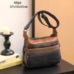 Bolso de Hombro Sintético Maxfly con Diseño Multicolor y 6 Cremalleras para Mujer