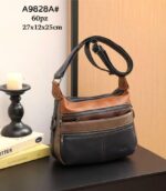 Bolso de Hombro Sintético Maxfly con Diseño Multicolor y 6 Cremalleras para Mujer