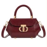 Bolso de Mano Sintético con Forma Hexagonal y Solapa de Giro Frontal para Mujer - Imagen 5
