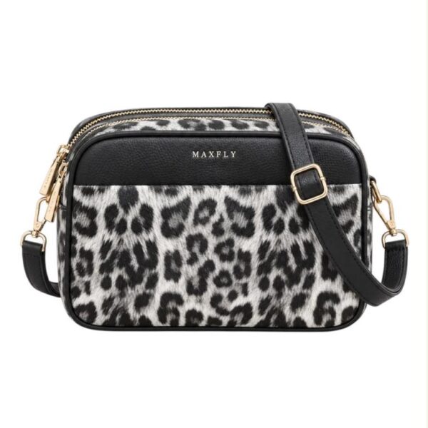 Bolso Bandolera Sintético Maxfly con Diseño Animal Print y 4 Compartimentos para Mujer - Imagen 3