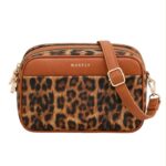 Bolso Bandolera Sintético Maxfly con Diseño Animal Print y 4 Compartimentos para Mujer