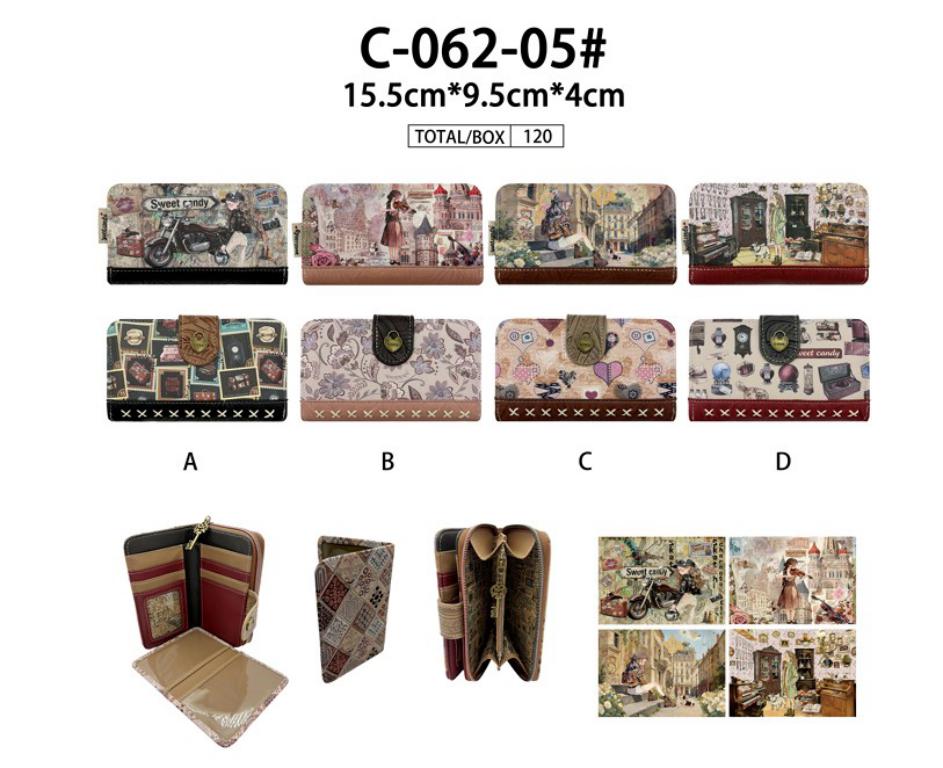 CGC062-05-All Cartera Sintética Muñeca Sweet Candy con Tarjetero Extraíble y Cremallera con Llave Mujer - Imagen 1