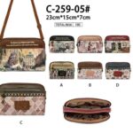 Bolso Bandolera Sintético Muñeca Sweet Candy con 4 Bolsillos con Cremallera para Mujer
