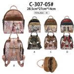 Mochila Sintética Mujer Diseño Muñeca Sweet Candy con 5 Compartimentos Exteriores