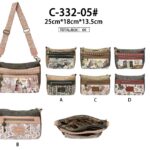 Bolso Bandolera Sintético de Mujer con Muñeca Sweet Candy y Cremalleras con Llaves