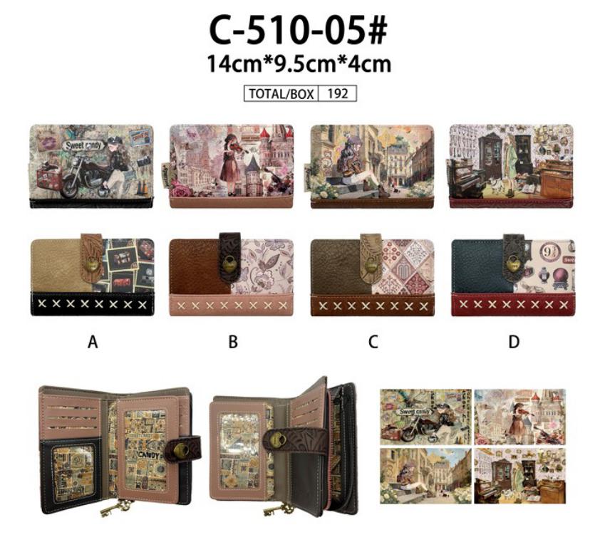 CGC510-05-All Monedero Sintético Muñeca Sweet Candy con Mini Solapa y Cremallera con Llave Mujer - Imagen 1