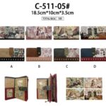 Cartera Larga Sintética Muñeca Sweet Candy con Mini Solapa, Cremallera y Caja de Mujer