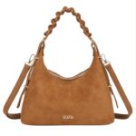 Bolso de Mano Sintético Estilo Serraje Coveri Collection con Asa Corta Trenzada de Mujer - Imagen 3