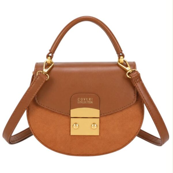 Bolso de Mano Sintético Coveri Collection a 2 Tonos para Mujer con Solapa Original - Imagen 6