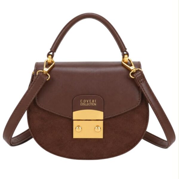 Bolso de Mano Sintético Coveri Collection a 2 Tonos para Mujer con Solapa Original - Imagen 3