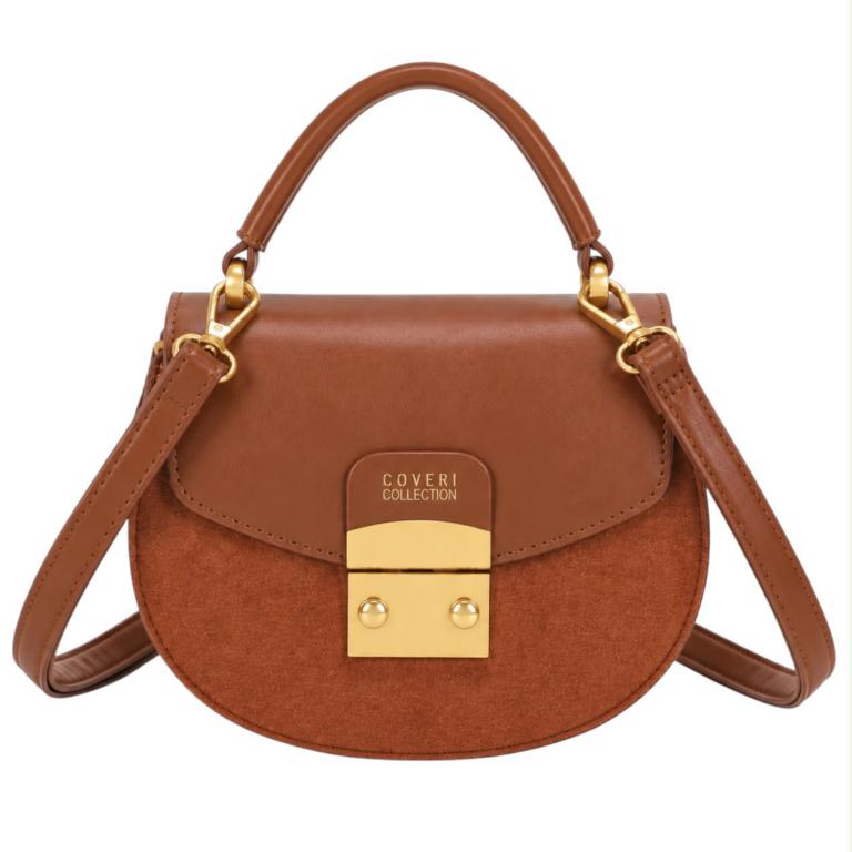 CGCC370-4-Ginger Bolso de Mano Sintético Coveri Collection a 2 Tonos para Mujer con Solapa Original - Imagen 1
