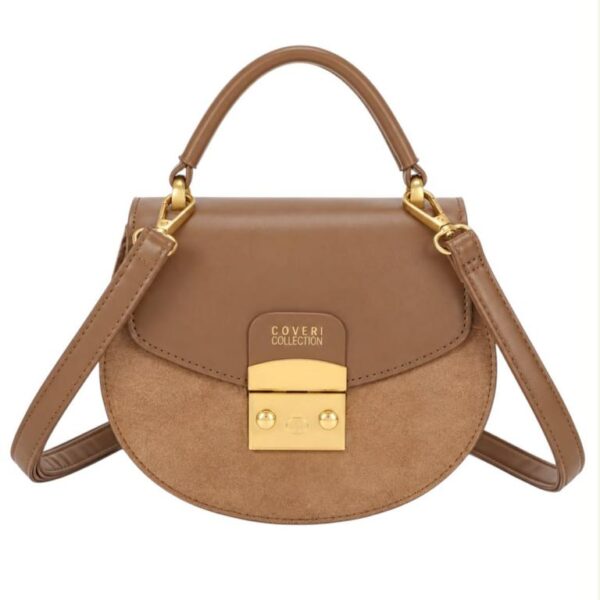 Bolso de Mano Sintético Coveri Collection a 2 Tonos para Mujer con Solapa Original - Imagen 2