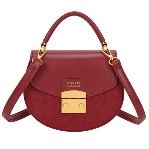 Bolso de Mano Sintético Coveri Collection a 2 Tonos para Mujer con Solapa Original - Imagen 4