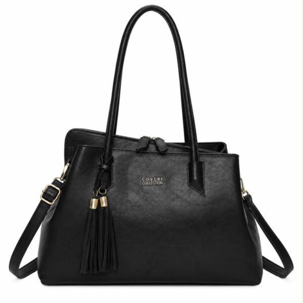Bolso de Hombro Coveri Collection con Silueta Asimétrica y 3 Compartimentos para Mujer - Imagen 5