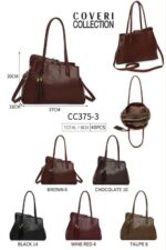 Bolso de Hombro Coveri Collection con Silueta Asimétrica y 3 Compartimentos para Mujer - Imagen 7