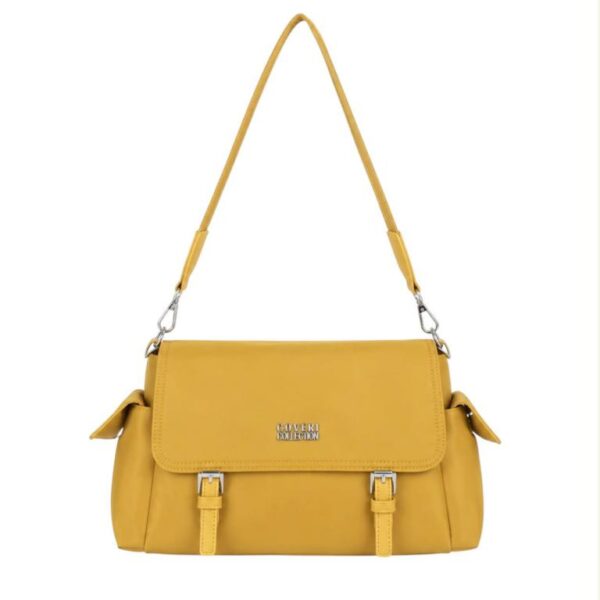 Bolso Bandolera en Nylon Coveri Collection con Solapas Laterales y Frontal para Mujer - Imagen 5
