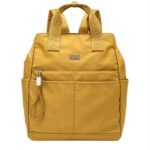Amplia Mochila en Nylon Coveri Collection con Multicompartimentos y Velcro Interno Mujer