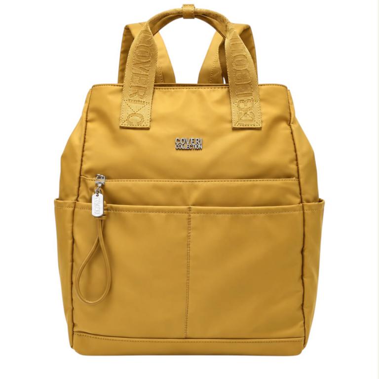 CGCC5151-16-Amber Amplia Mochila en Nylon Coveri Collection con Multicompartimentos y Velcro Interno Mujer - Imagen 1
