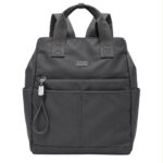 Amplia Mochila en Nylon Coveri Collection con Multicompartimentos y Velcro Interno Mujer - Imagen 3