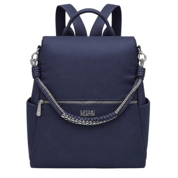 Mochila Antirrobo en Nylon Coveri Collection con Asa Larga de Cuerda y Bolsillo Frontal - Imagen 2