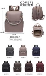 Mochila Antirrobo en Nylon Coveri Collection con Asa Larga de Cuerda y Bolsillo Frontal - Imagen 7