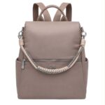 Mochila Antirrobo en Nylon Coveri Collection con Asa Larga de Cuerda y Bolsillo Frontal