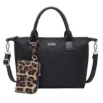 Bolso de Mano en Nylon Coveri Collection con Monedero Extra Animal Print para Mujer - Imagen 4